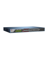 24-ports PoE switch, long range: Hikvision DS-3E0326P-E