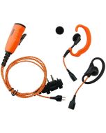 Icom headset med 2 ørebøyler og PTT