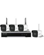 Hikvision NK44W0H-1T - Komplett trådløs overvåkningspakke med 4x trådløse innendørs/utendørs bulletkameraer