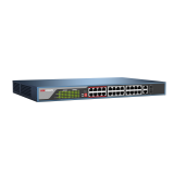 24-ports PoE switch, long range: Hikvision DS-3E0326P-E