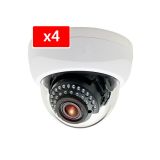 Full HD 1080p Turbo Overvåkningspakke - Innekameraer x 4