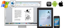 Eksporter til PC, Mac, iPhone eller iPad